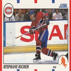 Stephane Richer - 1990 Score Hockey Card